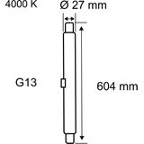Paulmann - LED-Buis - Warmwit Licht - 4000K - 11W - 1200lm - 604mm