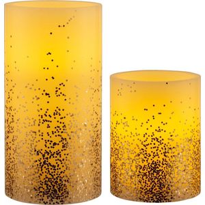 Pauleen Golden Glitter LED-Kaarsen Wax - 2 Stuks