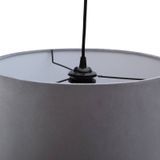 Pauleen 48211 Noble Reverie hanglamp max. 20 watt grijs, zwart fluweel, metaal E27
