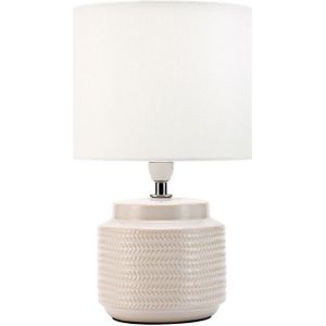 Pauleen Bright Soul - Tafellamp - Zand - beige - E14 - 20W - textiel - keramiek -