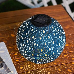 Pauleen 48304 LED-lantaarn op zonne-energie Sunshine Charm donkerblauw IP44 lamp op zonne-energie