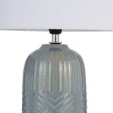 Pauleen 48321 tafellamp Glowing Hug E14 max. 20 W wit, grijsblauwe stof, keramiek nachtlamp