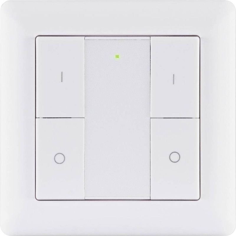 Draadloze schakelaar Paulmann SH ZB Wandtaster Doppelwippe On/Off/Dimm 50134 N/A N/A