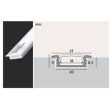 Paulmann Floor Profil met Diffusor 100 cm Ledstrip
