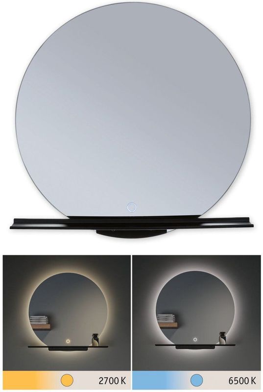 Miro - LED-verlichte Spiegel - IP44 - Wit - Aanraakschakelaar