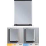 Miro - LED Spiegel - Tunable White - Matt Black - IP44