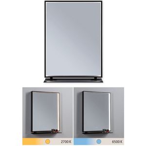 Miro - LED Spiegel - Tunable White - Matt Black - IP44