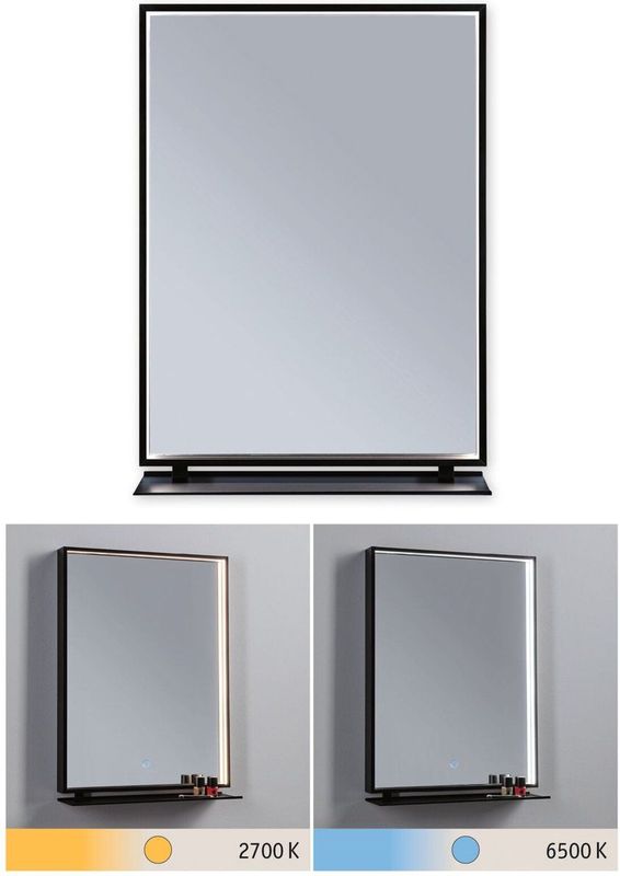 Miro - LED Spiegel - Tunable White - Matt Black - IP44