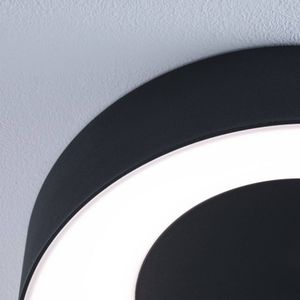 Paulmann 71096 LED plafondlamp Casca IP44 White Switch 2300lm 230V 18W zwart rond dimbaar metaal kunststof 3000K