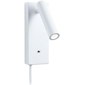 Paulmann Hulda 71108 LED wandlamp USB C 3000 K 130 lm 230 V 2,5 W dimbaar mat wit leeslamp muur