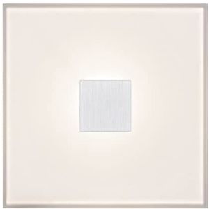 Paulmann LumiTiles 78400 led-tegels, vierkant, IP44, 10 x 10 cm, met 1 x 0,8 W, dimbaar, warmwit, kunststof, aluminium, badkamerverlichting, 2700 K