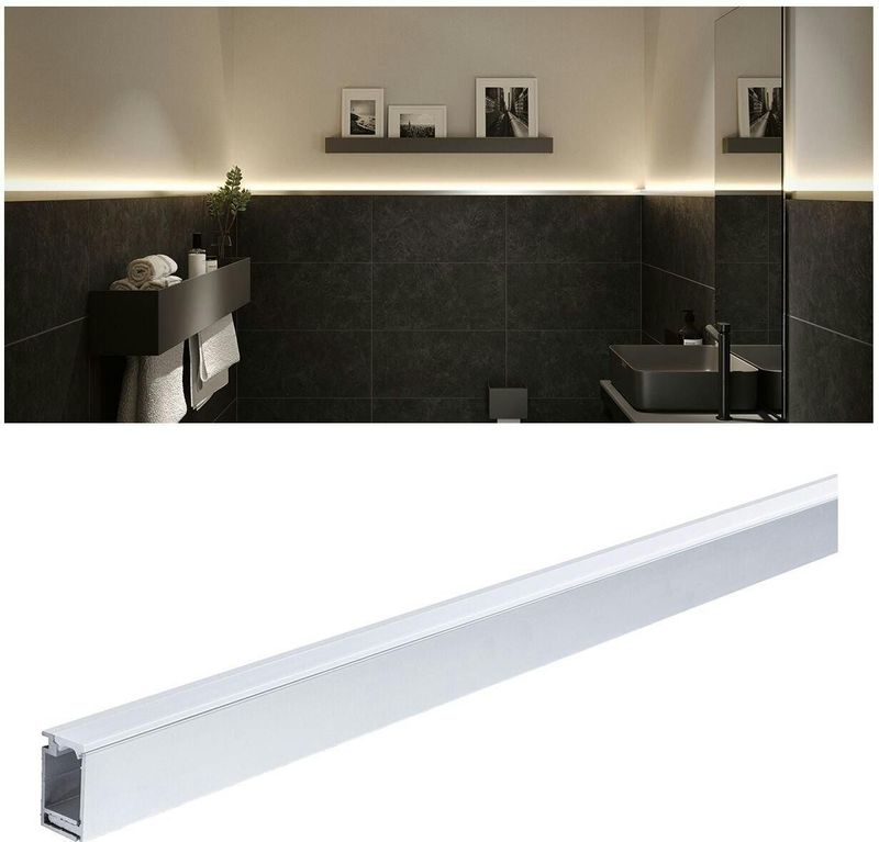 LumiTiles - Top Profielen - Lichtgevende Stroken - 1m - Warmwit/RGBW