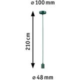 Paulmann 78433 hanglamp Neordic Tilla zonder verlichtingsmiddel max. 60 watt hanglamp groen metaal E27