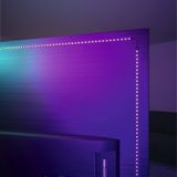 Paulmann 78881 65 inch USB TV LED-strip 2,4 m 60 LEDs/m Dynamic Rainbow RGB met verstelbare lichtstrip 1 x 4W zwart kunststof