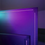 Paulmann 78881 LED Strip USB TV-verlichting 65 inch 2,4m 60LEDs/m Dynamic Rainbow RGB incl. 1x4 watt dimbaar lichtband zwart kunststof