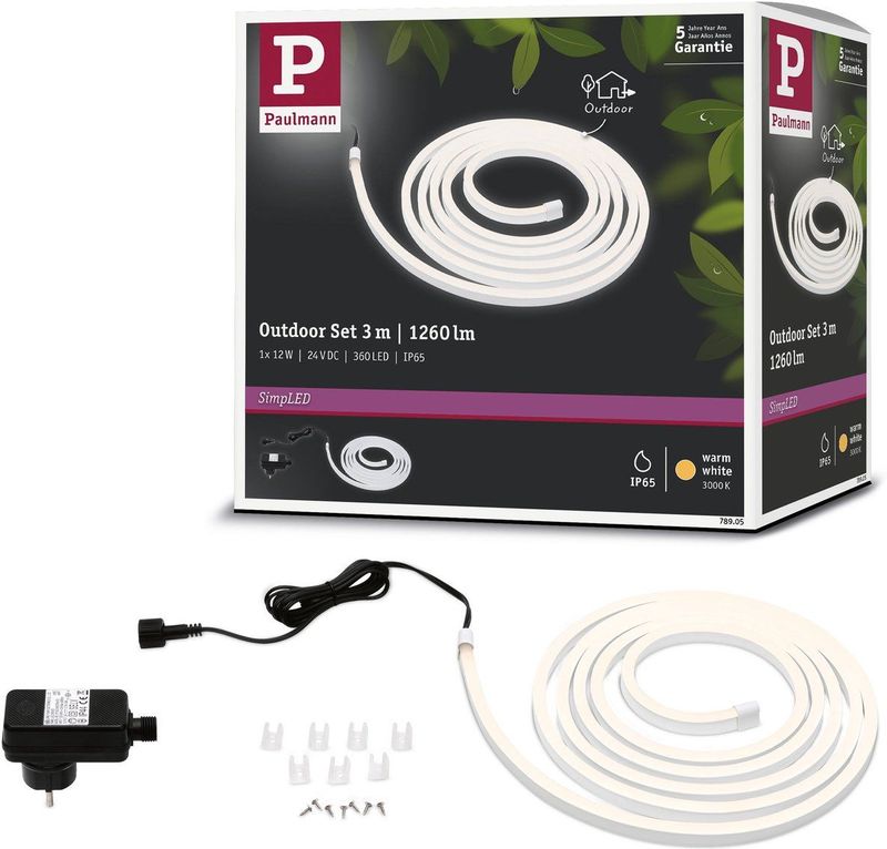 Paulmann SimpLED LED Strip tuin set 3m IP65 3000K