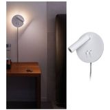 Paulmann - 78918 - Wandlamp - Wit - 1 x 3,2 W LED, 1 x 1,2 W Leeslamp, Chroom, 3000 K