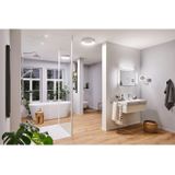 Jora - LED Wandspiegel - Chroom - Spatwaterdicht - Dimbaar