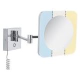 Jora - LED Wandspiegel - Chroom - Spatwaterdicht - Dimbaar