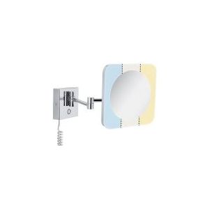 Jora - LED Wandspiegel - Chroom - Spatwaterdicht - Dimbaar