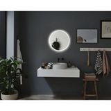 LED (badkamer) spiegel - 3 staps lichtkleur - 2700-6500K - 21W - rond