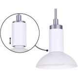 Paulmann 79522 Neordic hanglamp Runa max. 20 W dimbaar wit, grijs woonkamer metaal verlichtingssysteem GU10