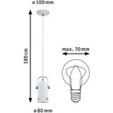 Paulmann 79767 hanglamp Neordic Lavea max. 15 watt hangende verlichting wit hanglamp metaal E27