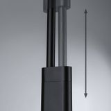 Paulmann 79772 LED-hanglamp Puric Pane 600 lm 3-Step-Dim in hoogte verstelbaar incl. 1x9,5 watt dimbaar hangarmatuur zwart metaal 2700 K