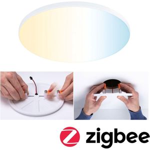 Veluna Edge - LED Inbouwlamp - Wit - Kunststof - IP44