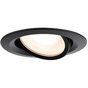 Paulmann 92460 Inbouwspot Nova Plus IP65 zwenkbaar rond max. 35W dimbaar 93mm zwart mat aluminium zink GU5,3 / GU10 - zonder lamp