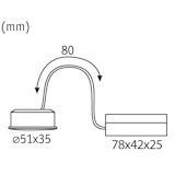 Paulmann - 92478 - LED Inbouwlamp - Wit - Set van 3 - 3x6,5W - 2700K