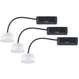 Paulmann - 92478 - LED Inbouwlamp - Wit - Set van 3 - 3x6,5W - 2700K
