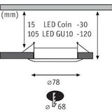 Inbouwringen - Set van 3 - Zonder Aansluitdoos - Voor Gloeilampen