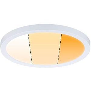 Paulmann 92989 LED-paneel inbouwlamp Areo VariFit IP44 3-niveaus dimbaar 175 mm rond incl. 1x13 watt dimbaar wit mat kunststof 2000 K