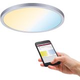 Paulmann 93046 LED-paneel inbouwlamp Areo VariFit IP44 Zigbee tunable white 230 mm rond incl. 1x16 watt dimbaar chroom mat kunststof 3000 K