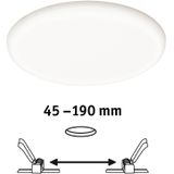 LED-inbouwlamp Paulmann EB Panel Veluna VariFit 93068 N/A Vermogen: 22 W Neutraalwit N/A