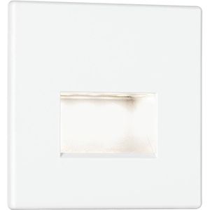 Paulmann LED- Inbouwwandlamp Edge - hoekig - 2700K - Wit - 80x5mm - 50lm - 230V -