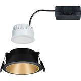 Paulmann Licht - Paulmann 93403 Cole Coin Einbauleuchte led 6 w Schwarz, Gold