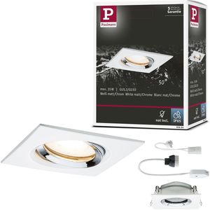 LED inbouwspot Kulana zwart set van 3 IP65