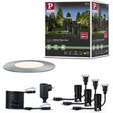 PAULMANN Plug & Shine grondinbouwspot Floor Mini IP65 24V zilver (basisset)
