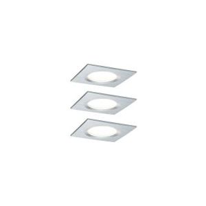 Paulmann Coin Slim LED inbouwspot per 3,hoekig alu
