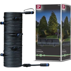 Outdoor Plug & Shine Cable IP68 15m 1 in-7 out 2x1,5mm² zwart kunststof