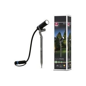 Paulmann Plug & Shine LED-tuinspots Plantini Losse spot  IP65 3000K 2W  Antraciet 93997 - grijs Aluminium 93997