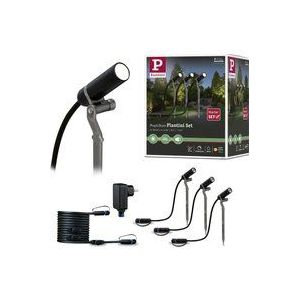 Paulmann 94154 Plug & Shine LED buitenarmatuur spot Plantini Set set 3000K 24V antraciet alu 94154 buitenverlichting spotverlichting spots