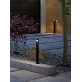 Paulmann 94249 Tuinpaal op zonne-energie Ryse LED buitenlamp incl 1x1,2 watt antraciet kunststof 3000 K warm wit