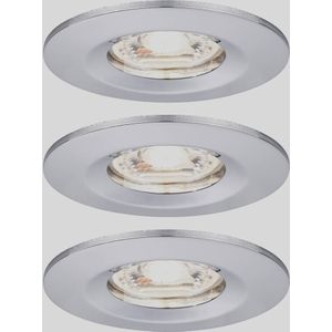 Paulmann Nova mini inbouwspot set p. 3 IP44 chroom