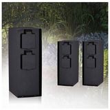 Paulmann - 94313 - Buitenstopcontact Zuil RIO 4Z SCHUKO 230V IP44