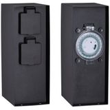 Stopcontactzuil - Buitencontactdoos - IP44 - 2 Contactdozen - 3680W