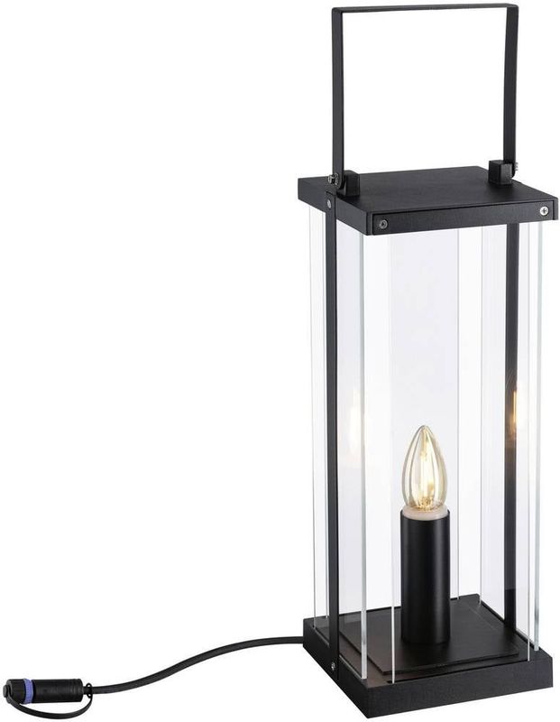Paulmann 94318 Plug & Shine LED buitenverlichting Outdoor Classic lantaarn 40 cm 24 V IP44 E14 antraciet buitenverlichting tuinverlichting 1900 K