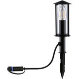 Paulmann 94323 Plug & Shine LED buitenverlichting mini bolderlamp Classic IP44 incl. 1x2 watt dimbaar helder metaal 3000 K E14,Antraciet